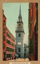Postcard MA Boston Massachusetts Old North Church Gilded Vintage PC H669 picture