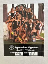 Rare Vtg Jagermeister Jagerettes SoCal Promo Poster Sexy Hot Babe Pinup Bar picture
