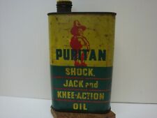 Estate Find 1940's Puritan Wire Twist Top Shock,Jack and Knee-Action Oil Can  picture