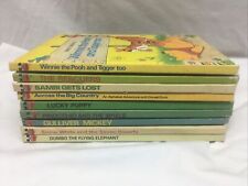 Lot of 9 Walt Disney Wonderful World Reading Books 1970s Hardcover Mickey & More picture