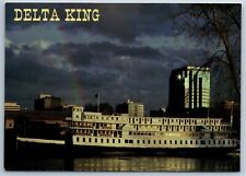 Riverboat Delta King Rainbow Sacramento California Continental 4X6 Postcard A2G picture