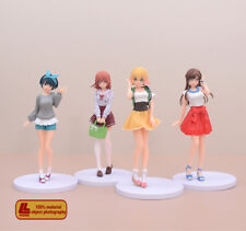 Anime Mizuhara Chizuru Asami Nanami Sakurasawa Sumi 4pcs set PVC Figure Toy Gift picture