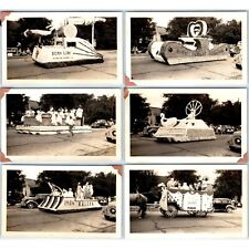 x6 LOT 1936 Kaleva MI Parade Float Real Photo Snapshot Mich Public Service C44   picture