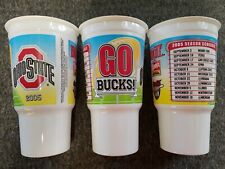 2005 Ohio State Buckeyes Wendy's Biggie Coca Cola Plastic Cup Lot of 3 Schedule picture