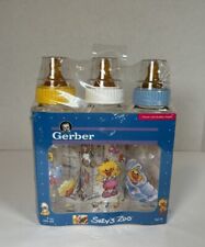 Vintage 1998 Set Of Three Suzy’s Zoo Gerber 9oz Baby Bottles 78278 New picture