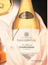 VINTAGE 1991 Ernest And Julio Gallo Chardonnay Print Ad picture