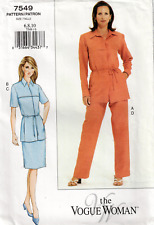 The Vogue Woman uncut sewing pattern 7549 size 8, 10, 12 Misses and petite size picture