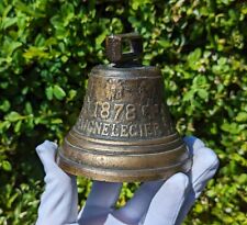 Brass Cow Bell 1878 Chiantel Fondeur Saignelegier (3.88