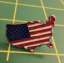 Vintage United States Country America Flag Lapel Hat Pin picture