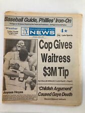 Philadelphia Daily News Tabloid April 3 1984 Fred Brown and Patrick Ewing picture