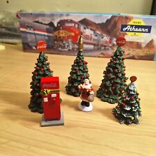 Hawthorne Village Coca-Cola Train Set  Christmas Trees, Santa, Coke Machine Lot picture