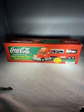 Coca-Cola 2001 Holiday Dual Classic Carrier Truck w/ 55 & 57 Ford Thunderbirds Y picture