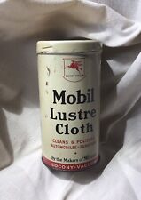 Mobil Lustre Cloth Tin Can - Socony Vacuum Oil Co - Canister -1940s - Pegasus picture