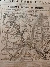 Civil War Newspapers- BATTLE AT SOUTH MOUNTAIN MCCLELLAN'S VICTORIES IN MARYLAND picture