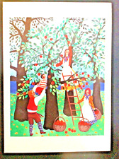 Birthday Card UNICEF Vintage 5 Languages Artist Designed BRIGHT COLORS picture