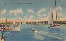 Falmouth Harbor Entrance, Cape Cod, Massachusetts Vintage Postcard picture
