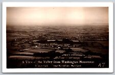 Postcard A View of the Valley from Washington Monument Boonsboro MD RPPC E28 picture