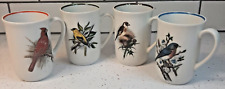 Vintage Chadwick Miller Wild Birds Mugs Lot of 4 Tea Coffee Hot Beverage Cups picture