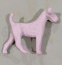 Vintage Midcentury Germany Terrier Dog Miniature Figurine Porcelain Marked 1840 picture