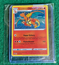 POKEMON TCG SPECIAL DELIVERY CHARIZARD SWSH075 BLACK STAR PROMO SLEEVED F68 picture
