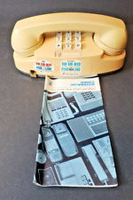 1985 AT&T Princess Rotary Table Phone Ivory Touch-Tone Dial Original Box Vintage picture