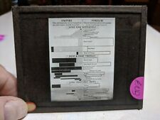 HISTORIC Glass Magic Lantern Slide ENB EMPIRE IMPORTS AND EXPORTS stats text picture