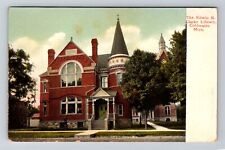 Coldwater MI-Michigan, Edwin R. Clarke Library Vintage Souvenir Postcard picture