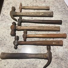 Lot Of Seven Vintage Hammers Rustic Aged For Collectors  picture