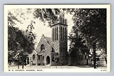 Hudson MI-Michigan, Methodist Episcopal Church, Antique, Vintage Postcard picture
