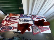 Lot Of Pennants Vintage Retro Sports College University Hockey NFL MLB picture
