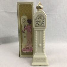 AVON Vintage Fragrance Hours Grandfather Clock Charisma Cologne Decanter picture