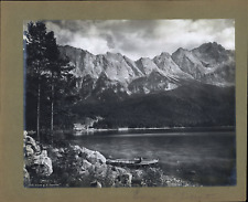 Germany, Eibsee, Zugspitze vintage photomechanical print photomechanical  picture