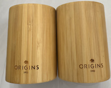Lot of 2 ORIGINS NATURAL PURE BAMBOO WOODEN TEA CUP F521 picture