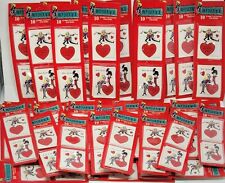 10 Pack - 1990 Beetlejuice Cartoon TV Jumbo Valentine Stickers NIP/NOS/Halloween picture