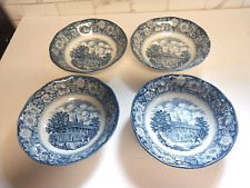 4 Staffordshire Liberty Blue Cereal Bowl  unused picture