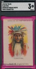 S67 SILKS CLAM FISH AMERICAN INDIAN CHIEF 1910 TOKIO CIGS GRADED SCG 3 VG *TPHLC picture