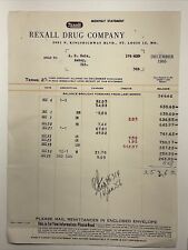 1955 St. Louis, Amboy, Illinois Rexall Drug Company Business Bill Head picture