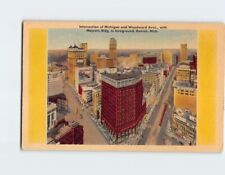 Postcard Intersection of Michigan and Woodward Aves., Detroit, Michigan picture