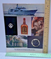 1974 vintage original print ad Chivas Regal Blended Scotch Whisky picture