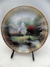 Thomas Kinkade plate - Hometown Chapel - The Spirit of Life Collection - 2000 picture