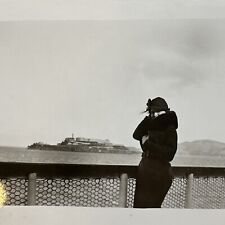 VINTAGE PHOTO Alcatraz Island, San Francisco, California original snapshot woman picture