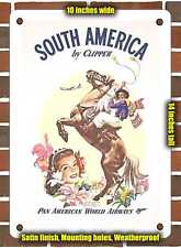 METAL SIGN - 1950 South America by Air World Airways - 10x14 Inches picture