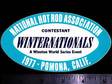 NHRA Winternationals Pomona, Calif. 1977 - Original Vintage Racing Decal/Sticker picture