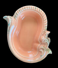 Vtg MCM Art Deco Maurice Pottery California Pink Gold Small Bowl Soap Dish G801 picture