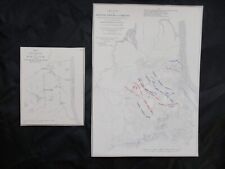 2 1958 Civil War Map Prints - Battlefield of  Shiloh, Tennessee, Army Positions picture