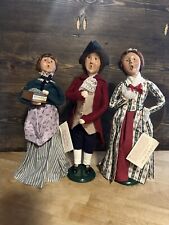 BYERS CHOICE carolers lot 13” Tall 2 Williamsburg One The Carolers Yankee candle picture