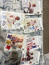 McCall's lot/bundle of 6 VTG. Cute baby/infant Sewing Patterns picture