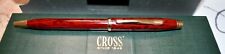 NEW In Box CROSS Century 11 Medalist Cardinal Red Laque Gold Trim Ballpoint Pen picture