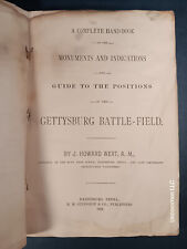 Original 1887 Complete Handbook Monuments...& Positions Gettysburg Battle-Field picture