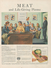 1944 American Institute Meat Life Giving Plasma Fighter A Better Chance Print Ad picture